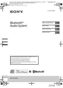 Bruksanvisning Sony MEX-N5000BT Bilradio