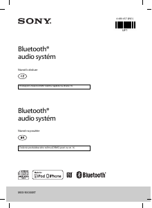 Návod Sony MEX-N5000BT Autorádio