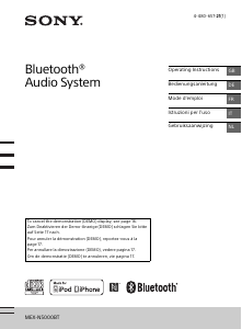 Bedienungsanleitung Sony MEX-N5000BT Autoradio