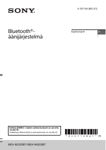 Käyttöohje Sony MEX-N5200BT Autoradio