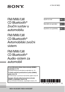 Priročnik Sony MEX-N5300BT Avto radio