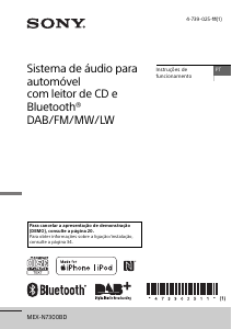 Manual Sony MEX-N7300BD Auto-rádio
