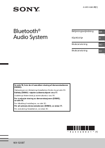 Bruksanvisning Sony WX-920BT Bilradio