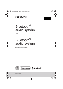 Manuál Sony WX-GT90BT Autorádio