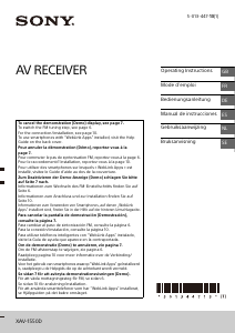 Manual de uso Sony XAV-1550D Radio para coche