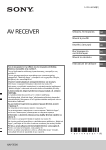 Návod Sony XAV-3500 Autorádio