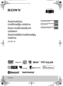 Rokasgrāmata Sony XAV-602BT Automašīnas radio iekārta