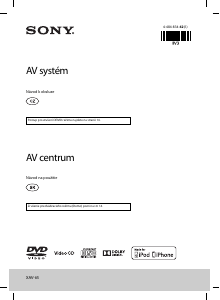 Návod Sony XAV-65 Autorádio