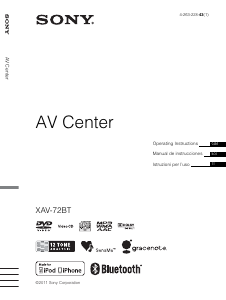 Handleiding Sony XAV-72BT Autoradio