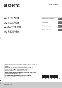 Käyttöohje Sony XAV-AX1000 Autoradio