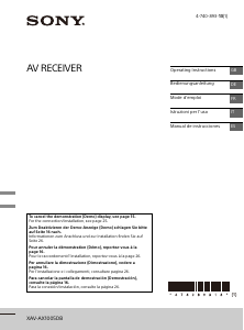 Mode d’emploi Sony XAV-AX1005DB Autoradio