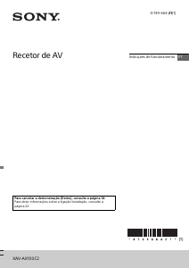 Manual Sony XAV-AX100C2 Auto-rádio