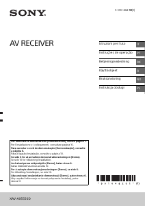 Manual Sony XAV-AX5550D Auto-rádio