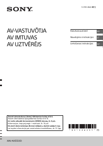 Rokasgrāmata Sony XAV-AX5550D Automašīnas radio iekārta