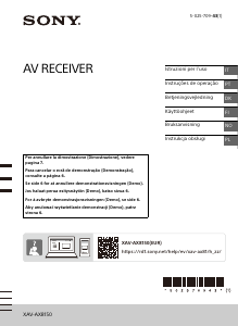 Instrukcja Sony XAV-AX8150 Radio samochodowe