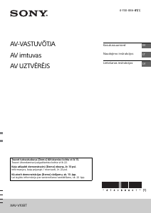 Vadovas Sony XAV-V10BT Automobilio radijo imtuvas