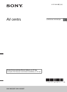 Rokasgrāmata Sony XAV-V630BT Automašīnas radio iekārta