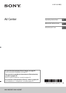 Manuale Sony XAV-V631BT Autoradio