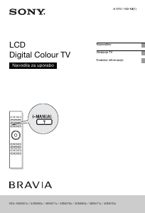 Priročnik Sony Bravia KDL-52NX800 LCD-televizor