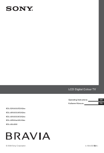 Kullanım kılavuzu Sony Bravia KDL-52V4000 LCD televizyon