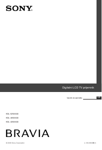 Priručnik Sony Bravia KDL-52W4500 LCD televizor