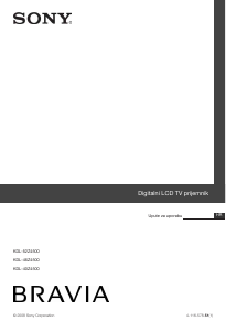 Priručnik Sony Bravia KDL-52Z4500 LCD televizor
