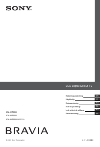 Instrukcja Sony Bravia KDL-52Z5500 Telewizor LCD
