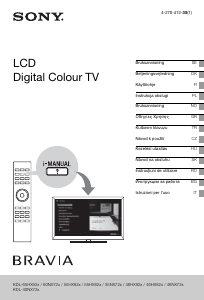Manuale Sony Bravia KDL-55HX820 LCD televisore