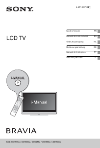 Mode d’emploi Sony Bravia KDL-55HX850 Téléviseur LCD