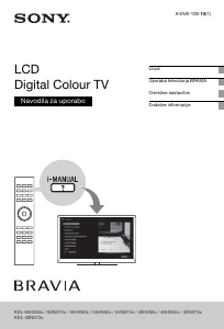 Priročnik Sony Bravia KDL-60NX720 LCD-televizor