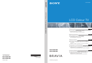 Instrukcja Sony Bravia KLV-V40A10E Telewizor LCD