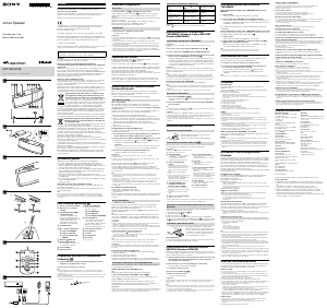 Manual Sony RDP-NWG400B Altifalante