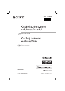 Manuál Sony RDP-X200IP Reproduktorová sada