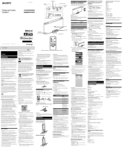 Käyttöohje Sony RDP-X200iPN Kaiutintelakka
