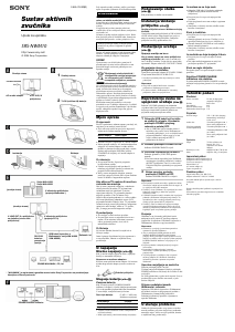 Priručnik Sony SRS-NWM10 Priključna stanica za zvučnik