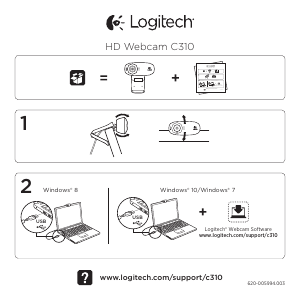 Manuale Logitech C310 Webcam