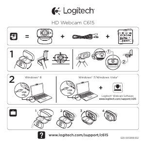 Manuale Logitech C615 Webcam