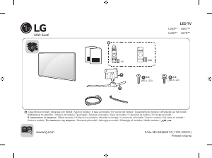 Bruksanvisning LG 60UJ634V LED TV