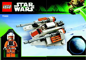 Manual Lego set 75009 Star Wars Snowspeeder e Hoth