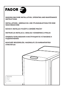 Bedienungsanleitung Fagor 1FET-213 Waschmaschine
