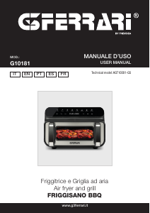 Manual de uso G3 Ferrari G10181 Friggisano BBQ Freidora