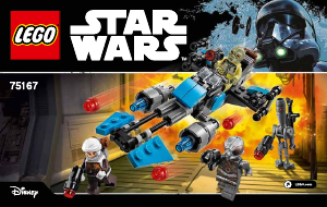 Bedienungsanleitung Lego set 75167 Star Wars Bounty hunter speeder bike battle pack
