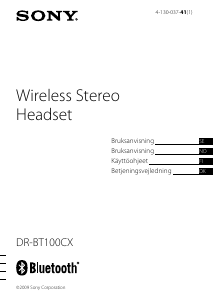 Bruksanvisning Sony DR-BT100CX Headsett