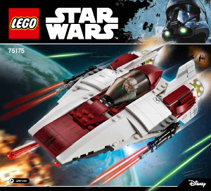 Bruksanvisning Lego set 75175 Star Wars A-Wing starfighter