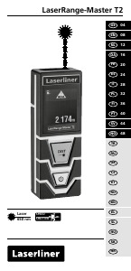 Bruksanvisning Laserliner LaserRange-Master T2 Laseravståndsmätare
