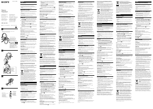 Manual Sony DR-GA100 Set cu cască