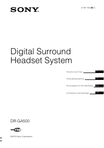 Manuale Sony DR-GA500 Headset