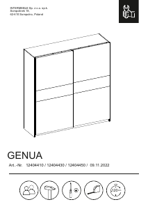 Manual de uso Leen Bakker Genua (204x150x60) Armario