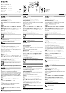 Manual Sony DR-ZX302VP Set cu cască