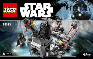 Kullanım kılavuzu Lego set 75183 Star Wars Darth Vader ın Dönüşümü